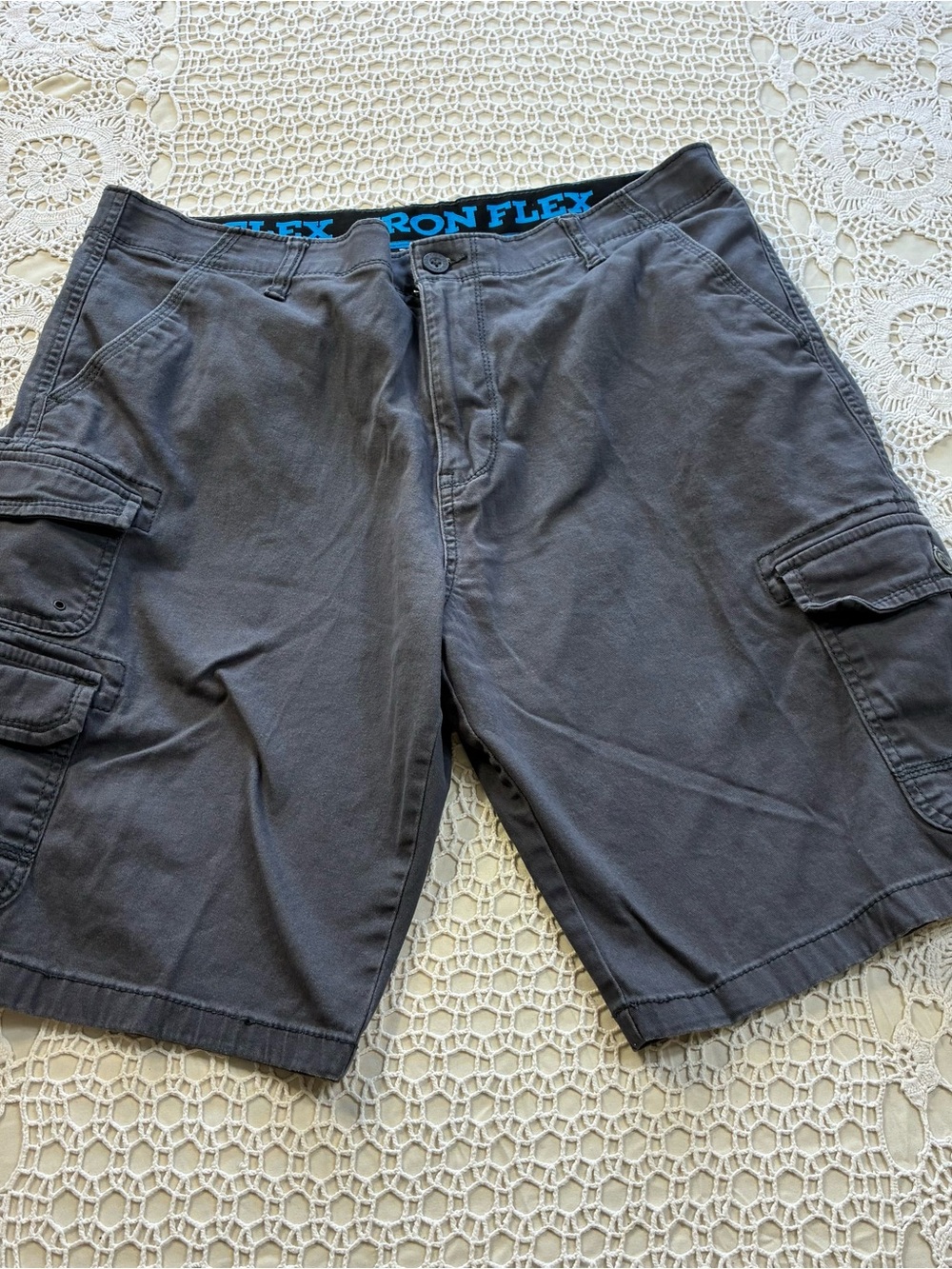 Men's Gray Cargo Shorts